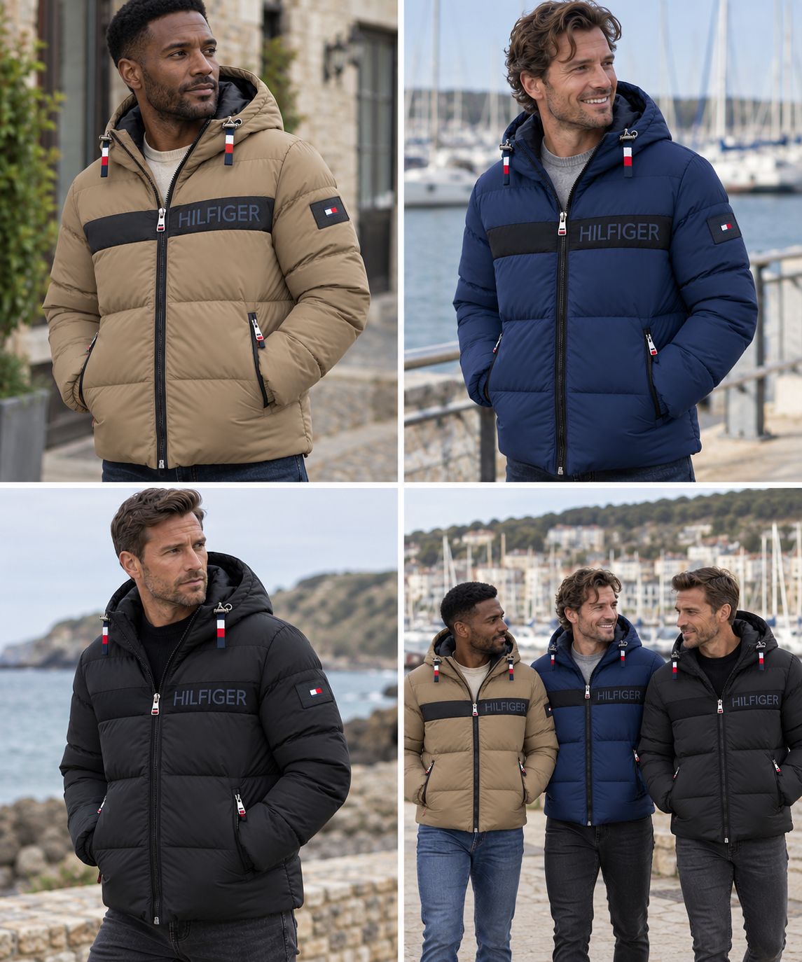 Tommy Hilfiger Men’s Breathable & Water Resistant Hooded Puffer Jacket