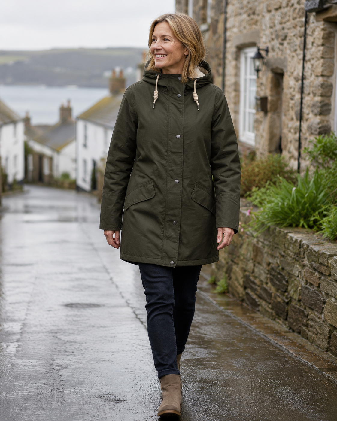 Ex Seasalt River Sea Waterproof  Parka Coat