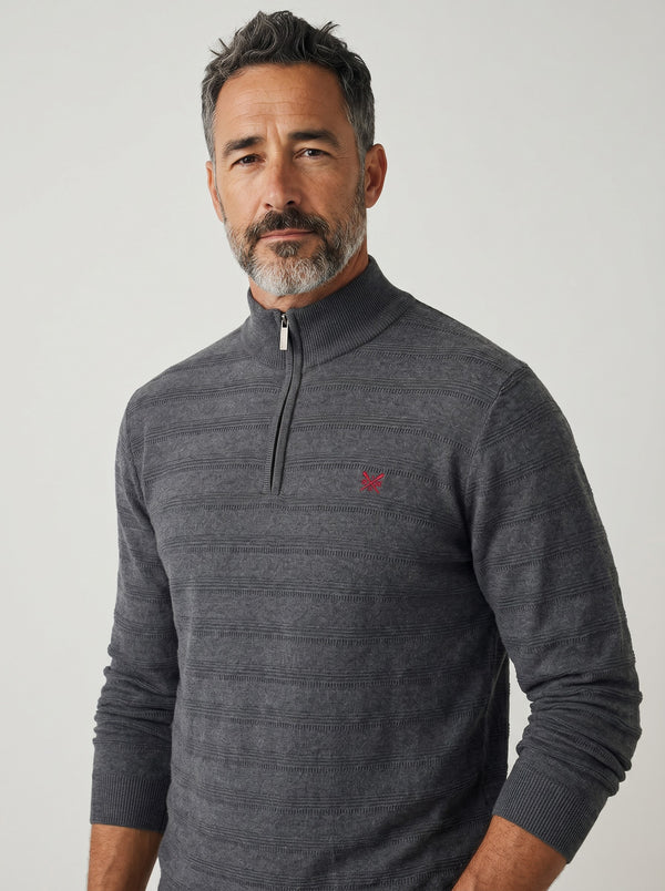 Crew Clothing Cashmere & Silk Blend 1/2 Zip