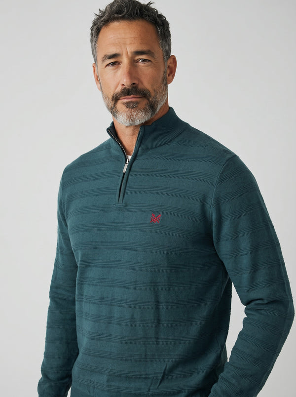 Crew Clothing Cashmere & Silk Blend 1/2 Zip