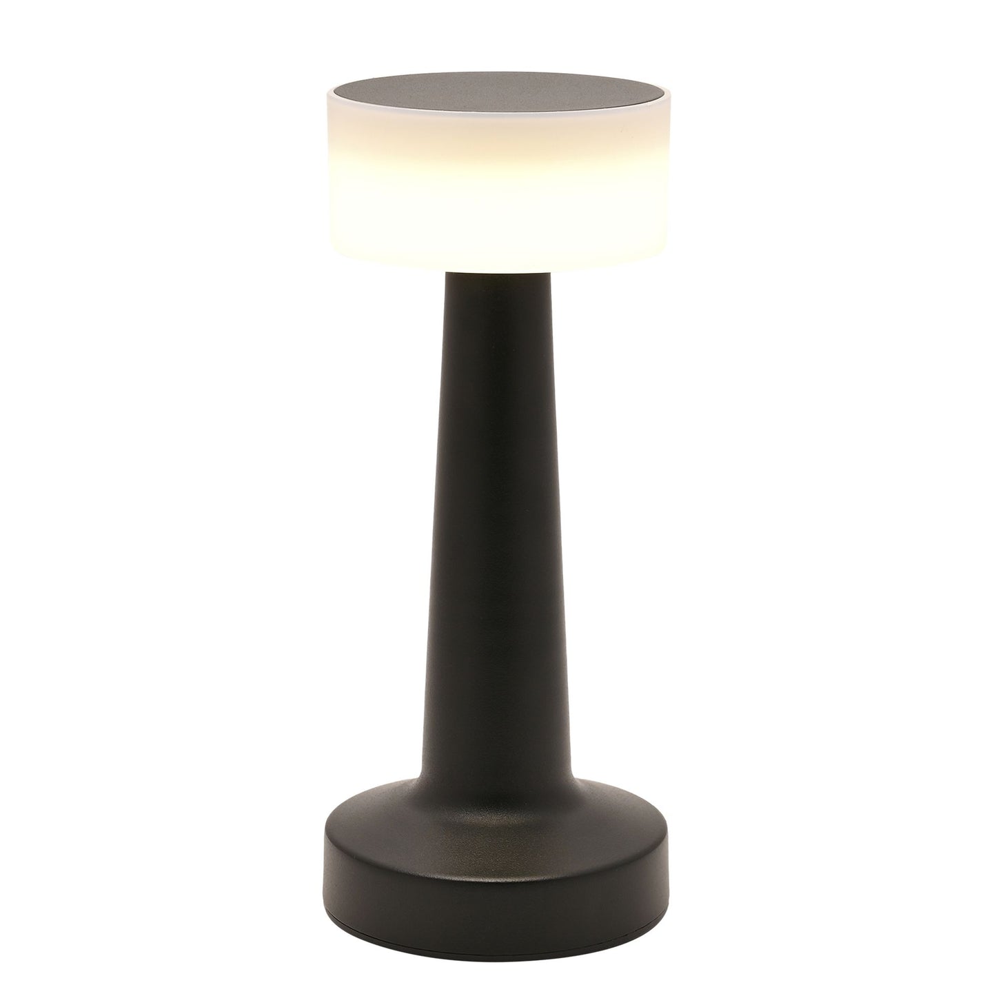 Hestia Black USB LED Touch Table Lamp