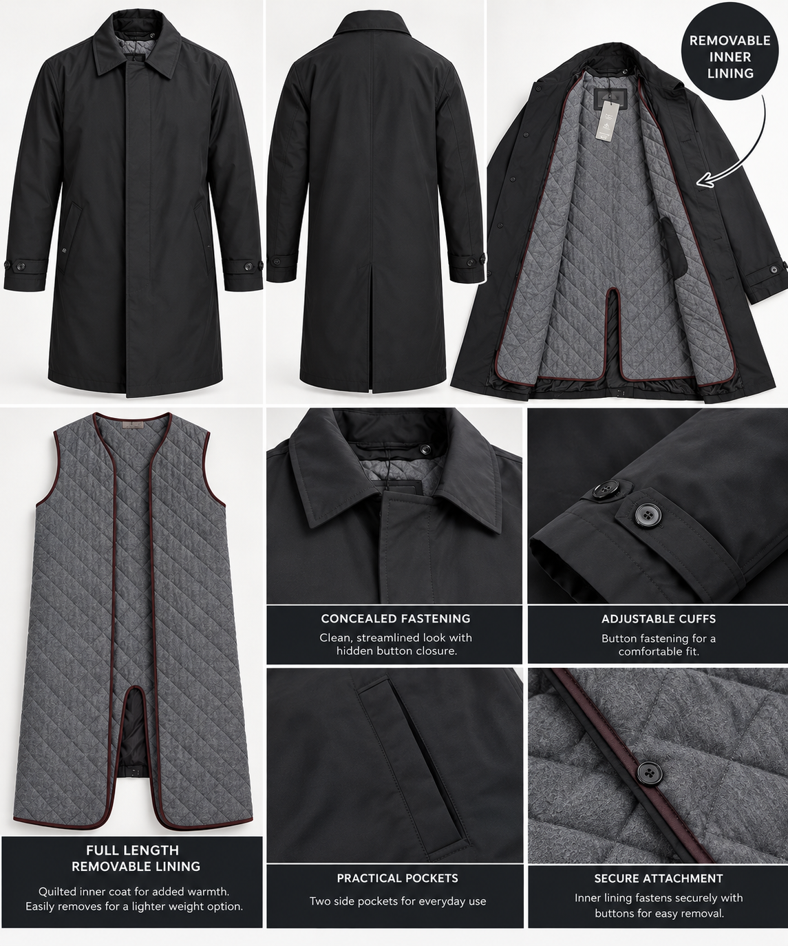 M&S Padded Mac with Button Up Pockets   RRP £125