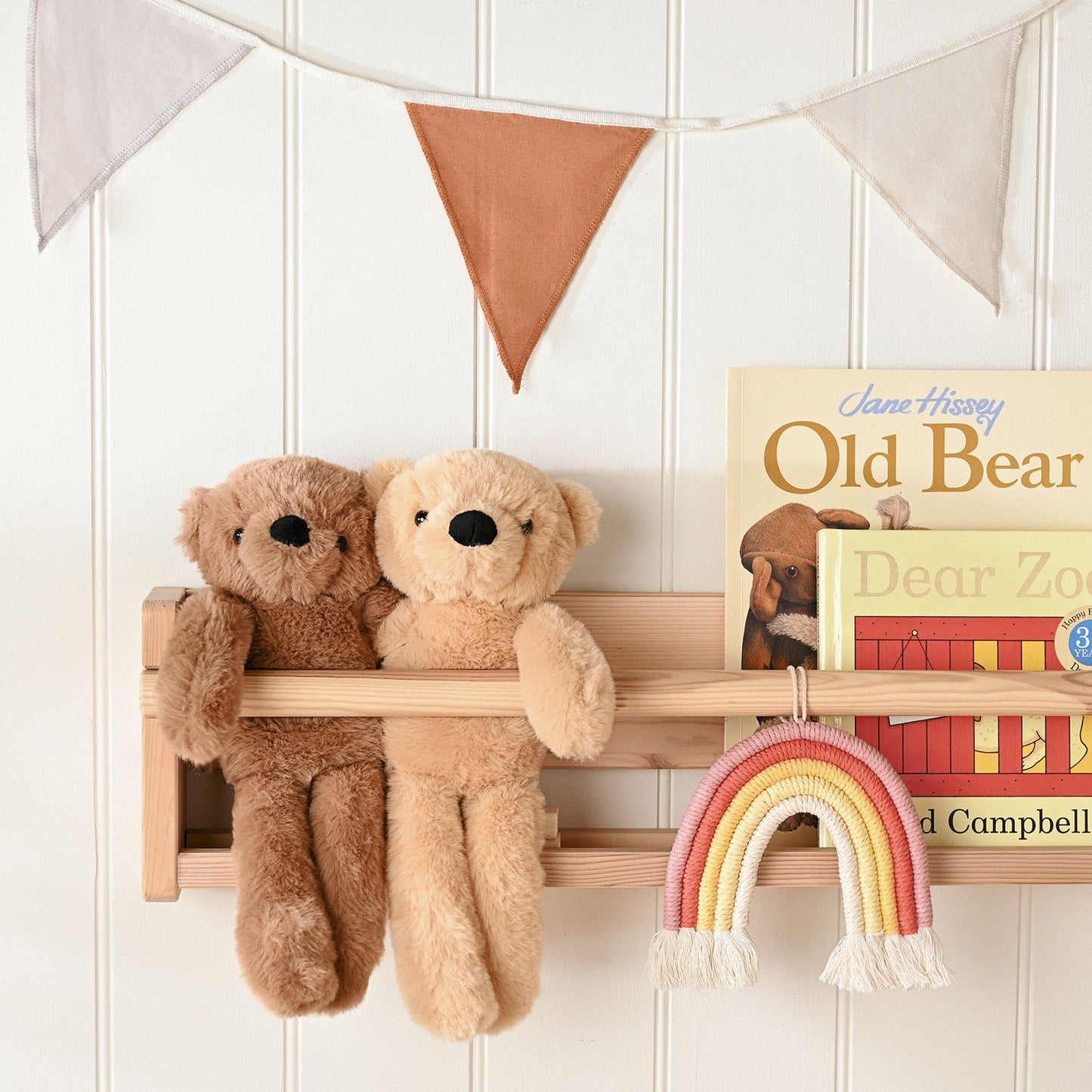 Hudson The Plush Long Leg Light Brown Teddy Bear  30 cm
