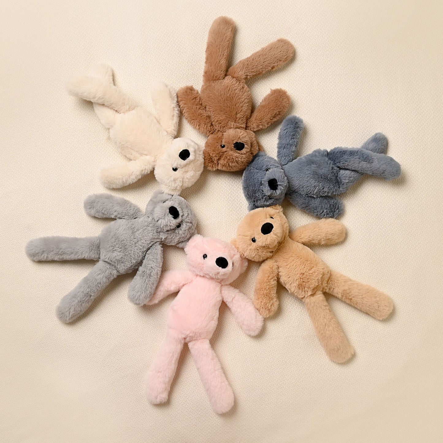 Lola The Long Leg Plush Cream Teddy Bear 30 cm