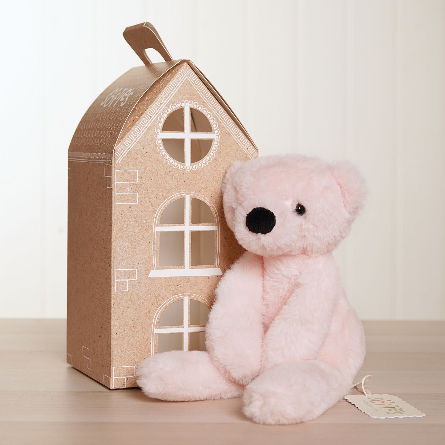 Willow The Plush Long Leg Light Pink Teddy Bear 30 cm