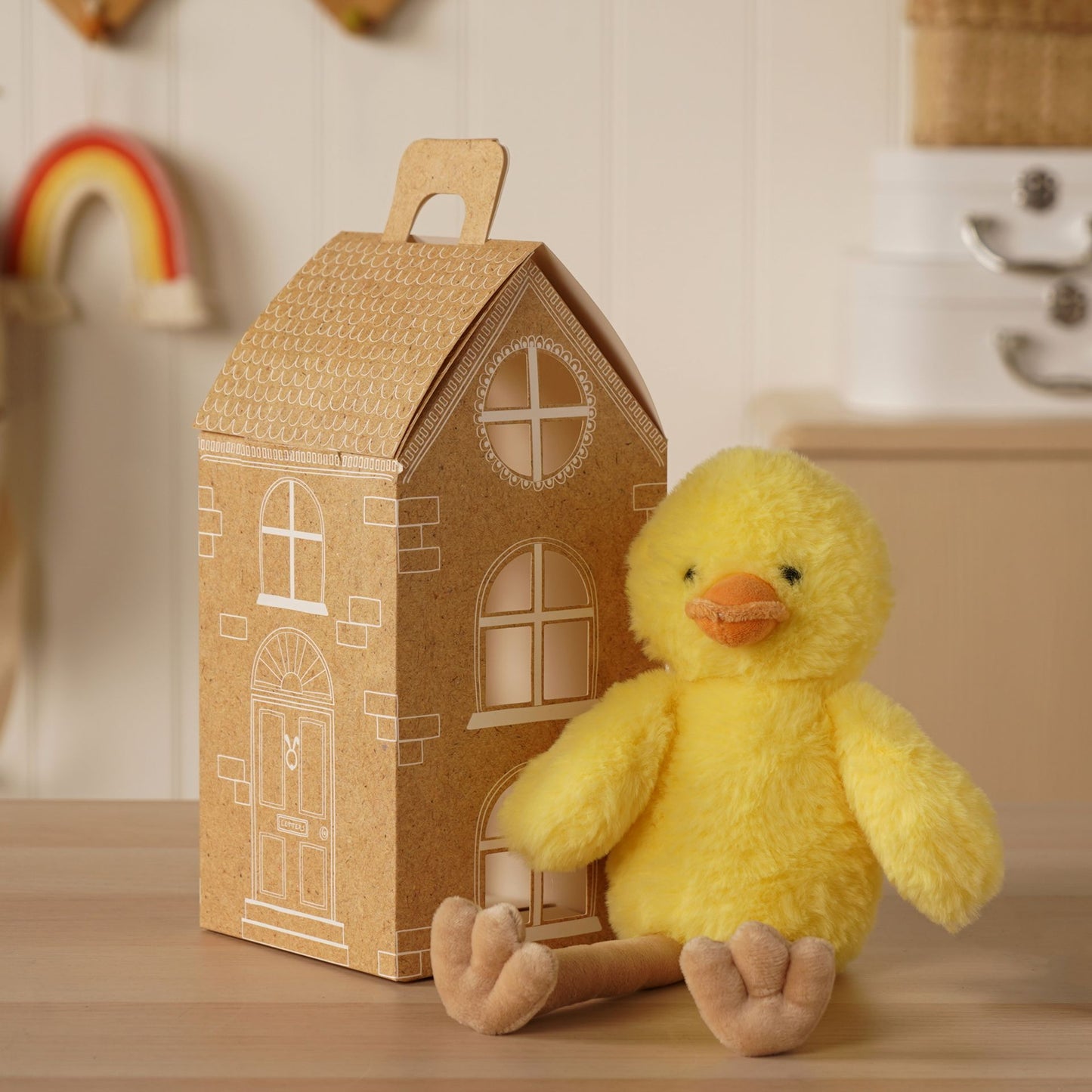 Tara The Plush Long Leg Yellow Chick 30cm