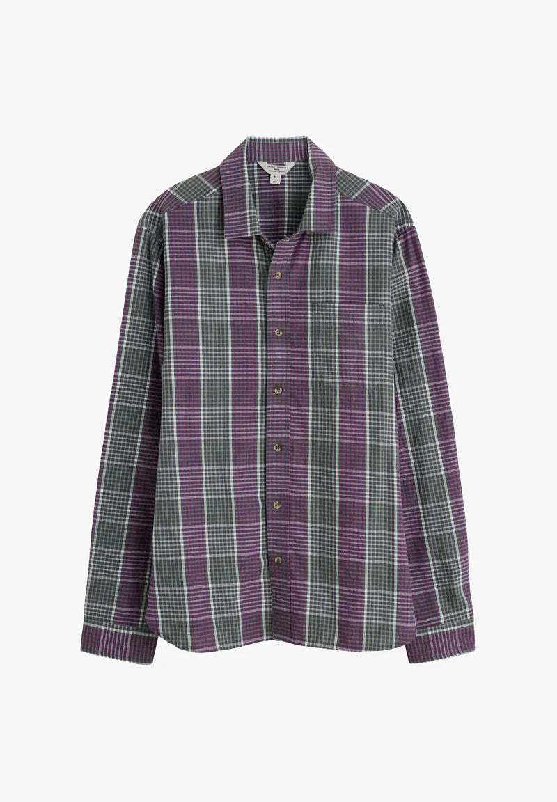 Ex Seasalt Mens Banyan Checked Organic Cotton Shirt RRP £69.95
