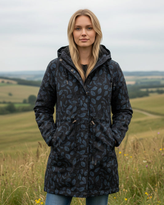 Ex Seasalt Plant Hunter Foraged Leaves Waterproof Coat