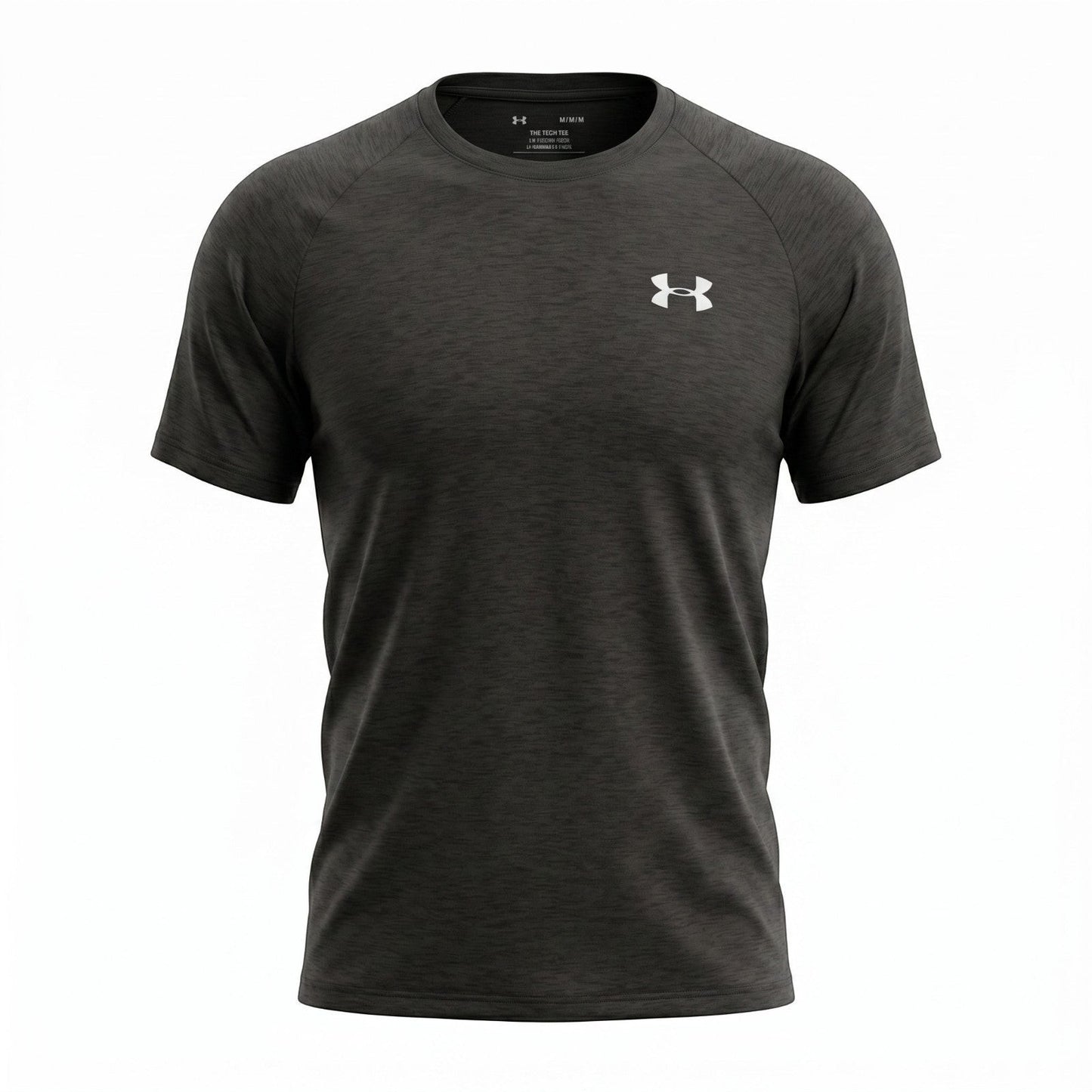 Get The High Street Under Armour Tech Tee charcoal grey short sleeve training shirt with white logo