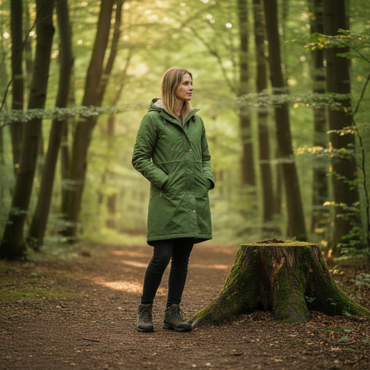 Ex Seasalt Plant Hunter Waterproof Coat in Light Green