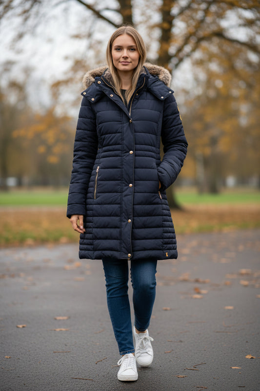 Cherington Showerproof Longline Padded Coat