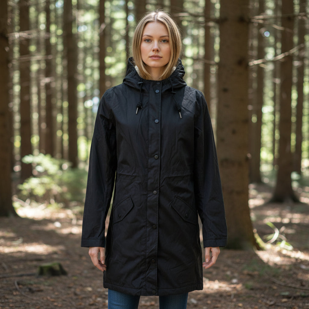 Ex Seasalt Plant Hunter Waterproof Coat in Black